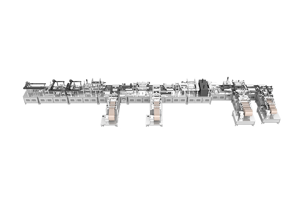 Automatic assembly line for membrane electrodes